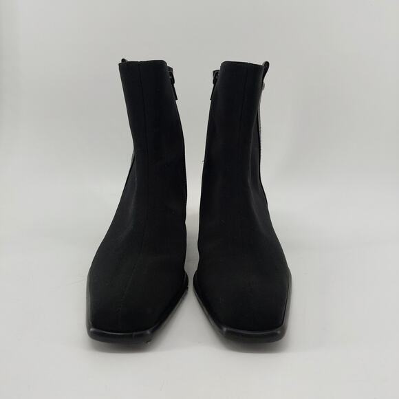 Stuart Weitzman Size 7M Black Womens Ankle Boots Gore-Tex - Picture 4 of 12
